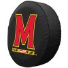 Maryland Tire Cover w/ Terrapins Logo - Black Vinyl
