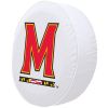 Maryland Tire Cover w/ Terrapins Logo - White Vinyl