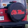 Ole Miss Tire Cover w/ Rebels Logo - Black Vinyl