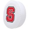 NC State Tire Cover w/ Wolfpack Logo - White Vinyl