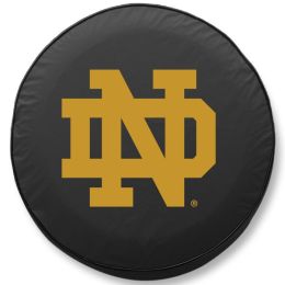 Notre Dame Fighting Irish (ND) Black Spare Tire Cover