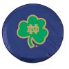 Notre Dame Tire Cover w/ Irish Shamrock Logo - Blue Vinyl