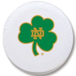 Notre Dame Fighting Irish (Shamrock) White Spare Tire Cover