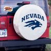 Nevada Tire Cover w/ Wolf Pack Logo - White Vinyl