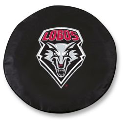 New Mexico Tire Cover w/ Lobos Logo - Black Vinyl