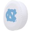 North Carolina Tire Cover w/ Tar Heels Logo - White Vinyl