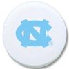North Carolina Tire Cover w/ Tar Heels Logo - White Vinyl