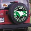 North Dakota Tire Cover w/ Fighting Hawks Logo - Black Vinyl