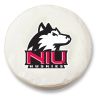 Northern Illinois Tire Cover w/ Huskies Logo - White Vinyl