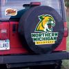 Northern Michigan Tire Cover w/ Wildcats Logo - Black Vinyl