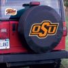 Oklahoma State Tire Cover w/ Cowboys Logo - Black Vinyl