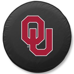 Oklahoma Tire Cover w/ Sooners Logo - Black Vinyl