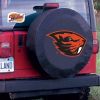 Oregon State Tire Cover w/ Beavers Logo - Black Vinyl