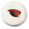 Oregon State Tire Cover w/ Beavers Logo - White Vinyl