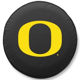 Oregon Ducks Spare Tire Cover - Black Vinyl