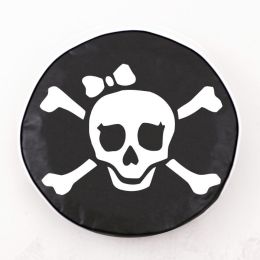 Jolly Roger Girl Black Spare Tire Cover