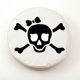 Jolly Roger Girl White Spare Tire Cover