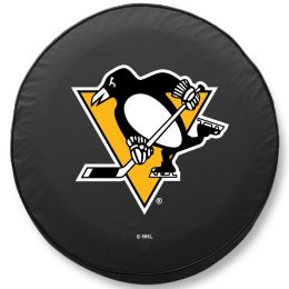 Pittsburgh Tire Cover w/ Penguins Logo - Black Vinyl