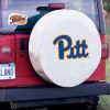 Pittsburgh Tire Cover w/ Panthers Logo - White Vinyl