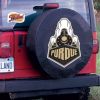 Purdue Tire Cover w/ Boilermakers Logo - Black Vinyl