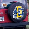 South Dakota State Tire Cover w/ Jackrabbits Logo - Black Vinyl