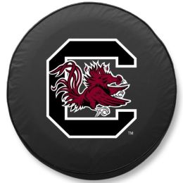 South Carolina Tire Cover w/ Gamecocks Logo - Black Vinyl