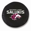 Southern Illinois Tire Cover w/ Salukis Logo - Black Vinyl