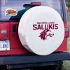 Southern Illinois Tire Cover w/ Salukis Logo - White Vinyl