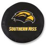 Southern Mississippi Tire Cover w/ Golden Eagles Logo - Black Vinyl