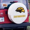 Southern Mississippi Tire Cover w/ Golden Eagles Logo - White Vinyl