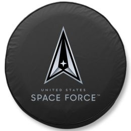 U.S. Space Force Tire Cover - Black Vinyl