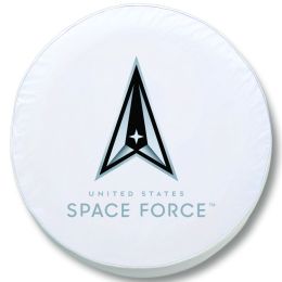 U.S. Space Force Tire Cover - White Vinyl