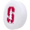 Stanford Tire Cover w/ Cardinals Logo - White Vinyl