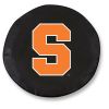 Syracuse Tire Cover w/ Orange Logo - Black Vinyl