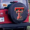 Texas Tech Tire Cover w/ Red Raiders Logo - Black Vinyl