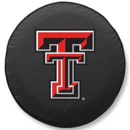 Texas Tech Tire Cover w/ Red Raiders Logo - Black Vinyl