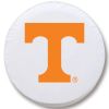 Tennessee Tire Cover w/ Volunteers Logo - White Vinyl