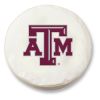 Texas A&M Tire Cover w/ Aggies Logo - White Vinyl