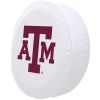Texas A&M Tire Cover w/ Aggies Logo - White Vinyl