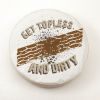 Get Topless and Dirty White Spare Tire Cover