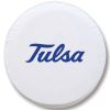 Tulsa Tire Cover w/ Golden Hurricanes Logo - White Vinyl