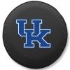 Kentucky Tire Cover w/ Wildcats UK Logo - White Vinyl