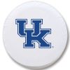 Kentucky Tire Cover w/ Wildcats UK Logo - White Vinyl