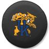 Kentucky Tire Cover w/ Wildcats Logo - White Vinyl