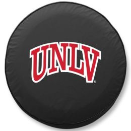 UNLV Tire Cover w/ Rebels Logo - Black Vinyl