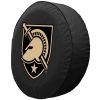US Military Academy Tire Cover w/ Military Logo - Black Vinyl