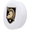 US Military Academy Tire Cover w/ Military Logo - White Vinyl