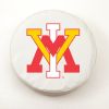 Virginia Military Institute Tire Cover w/ Military Logo - White Vinyl