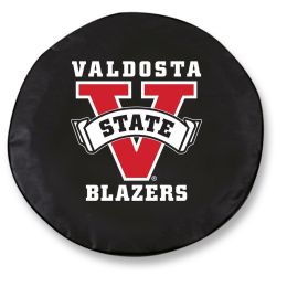 Valdosta State Tire Cover w/ Blazers Logo - Black Vinyl