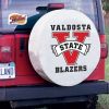 Valdosta State Tire Cover w/ Blazers Logo - White Vinyl